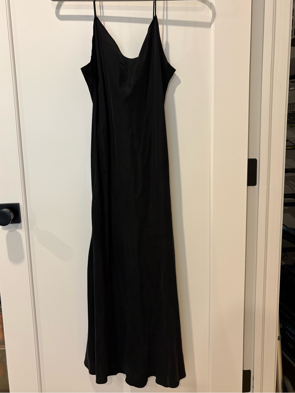 J.Crew Classic Black Slip Dress with Spaghetti Straps size 8